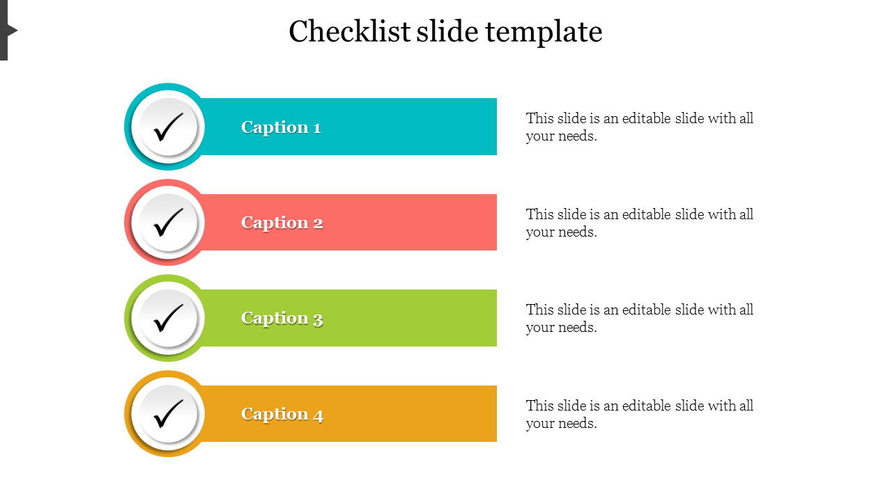 checklist slide template